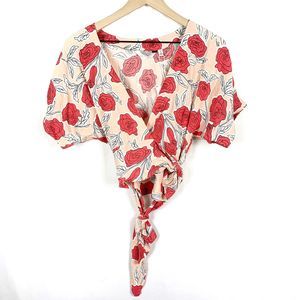 & Other Stories Rose Wrap Top